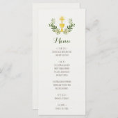 水彩第1コミュニションメニュー メニュー (正面/裏面)