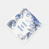 水彩第50誕生日 |夏 スタンダードランチョンナプキン (角)