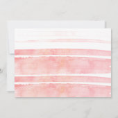 水彩筆致のバーチャル ブライダル シャワー 招待状 (裏面)