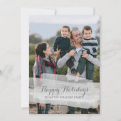 水彩筆致のホリデー写真カード シーズンカード (正面)