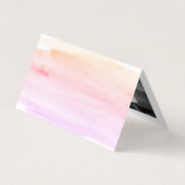 水彩筆致の写真 セーブ・ザ・デート カード (裏面)