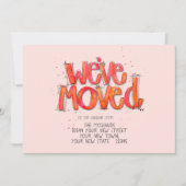 水彩筆記の引っ越しのお知らせ 案内状 (正面)