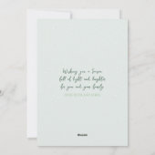 水彩筆跡のクリスマスツリー（写真以外） シーズンカード (裏面)