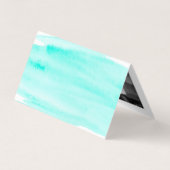 水彩筆跡の写真日付カードを保存 名刺 (裏面)