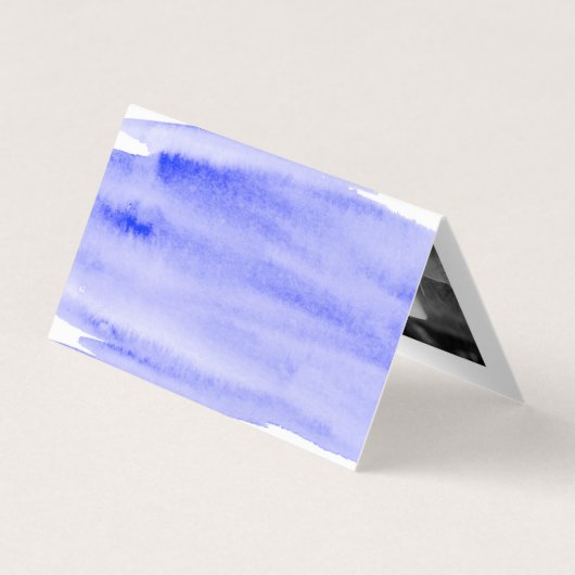 水彩筆跡の写真日付カードを保存 名刺 (裏面)