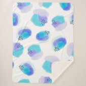 水彩筆跡シェルパブランケット シェルパブランケット (正面)