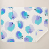 水彩筆跡シェルパブランケット シェルパブランケット (正面(横))