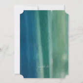 水彩筆跡写真招待状 招待状 (裏面)