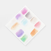 水彩筆跡手描きパターン ナプキン スタンダードランチョンナプキン (角)