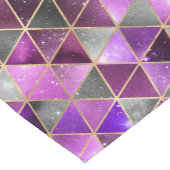 水彩等角投影(金ゴールドと大理石銀河系) ショートテーブルランナー (コーナー)