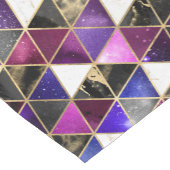 水彩等角投影(金ゴールドと大理石銀河系) ショートテーブルランナー (コーナー)