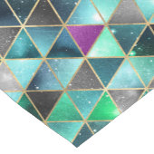 水彩等角投影(金ゴールドと大理石銀河系) ショートテーブルランナー (コーナー)