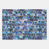 水彩等角投影(金ゴールドと大理石銀河系) ラッピングペーパーシート (正面3)