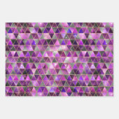 水彩等角投影(金ゴールドと大理石銀河系) ラッピングペーパーシート (正面2)