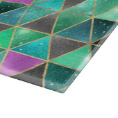 水彩等角投影(金ゴールドと大理石) カッティングボード (角)