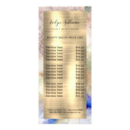 水彩箔フェイク価格表表ラックカード ラックカード