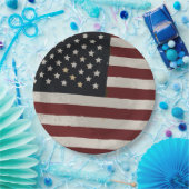 水彩米国国旗7月4日 ペーパープレート (パーティー)