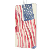 水彩米国国旗 カーエアーフレッシュナー (左)