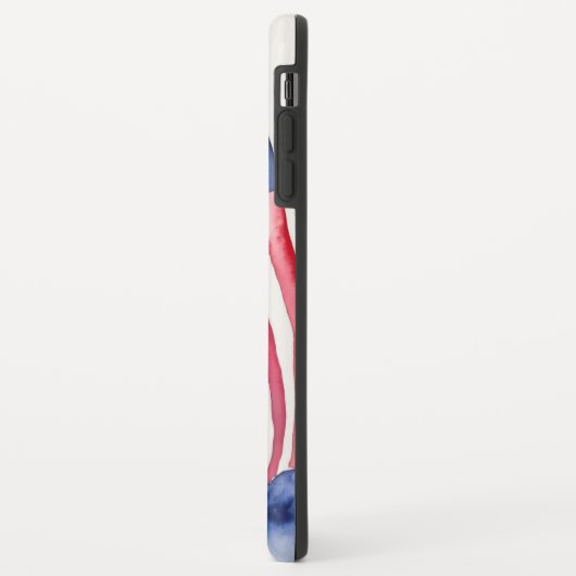 水彩米国国旗 Case-Mate iPhoneケース (裏面/左)