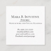 *~*水彩精神媒体直観的リーダー スクエア名刺 (裏面)