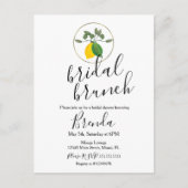 水彩系ライム・レモン ウェディングシャワー ポストカード (正面)