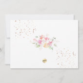 水彩紅梅感謝 招待状 (裏面)