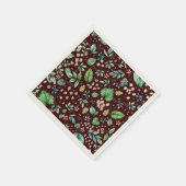 水彩紅葉オンブルゴーニュ スタンダードカクテルナプキン (角)