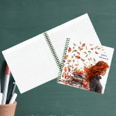水彩紅葉カスタマイズ可能な秋ジャーナル ノートブック