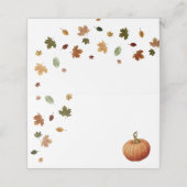 水彩紅葉カボチャ プレイスカード (外部開封)