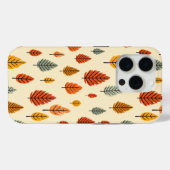 水彩紅葉シームレスパターン Case-Mate iPhoneケース (裏面 (横))