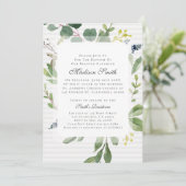 水彩紅葉バプテスマ招待状 招待状 (スタンド正面)