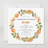 水彩紅葉フレンドリディナー 招待状 (正面)