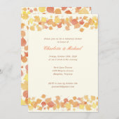 水彩紅葉リハーサルディナー招待状 招待状 (正面/裏面)