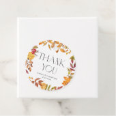 水彩紅葉リースバプテスマありがとう フェイバータグ (インサイチュ)