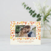 水彩紅葉写真ありがとうはがき ポストカード (スタンド正面)