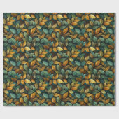 水彩紅葉包装紙 ラッピングペーパー (フラット)