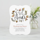 水彩紅葉感謝祭ディナー 招待状 (スタンド正面)