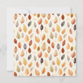 水彩紅葉感謝祭 招待状 (裏面)