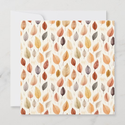 水彩紅葉感謝祭 招待状 (裏面)