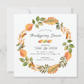 水彩紅葉感謝祭 招待状 (正面)