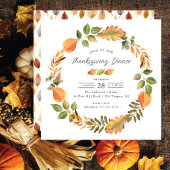 水彩紅葉感謝祭 招待状