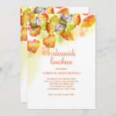 水彩紅葉招待状 招待状 (正面/裏面)