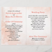 水彩紅葉本折結婚式 プログラム (裏面)