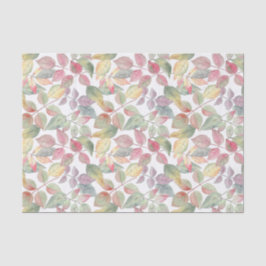 水彩紅葉植物学自然 薄葉紙