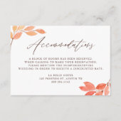 水彩紅葉結婚の宿 エンクロージャーカード (正面)