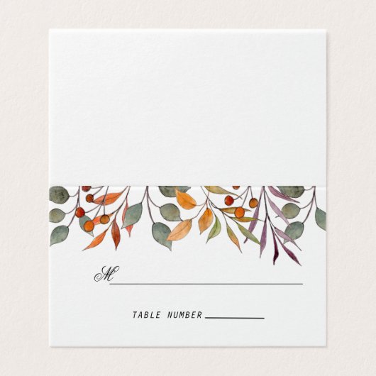 水彩紅葉結婚座席表 (外部フラット)