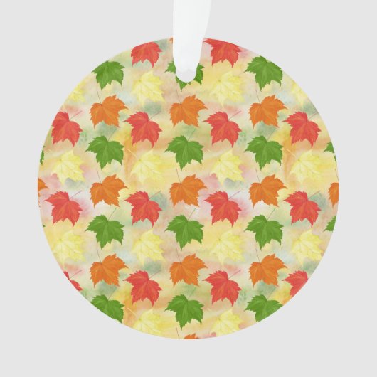 水彩紅葉 オーナメント (正面)