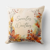 水彩紅葉 クッション (正面)