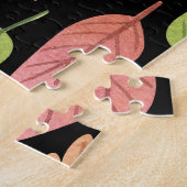 水彩紅葉：シームレスパターン ジグソーパズル (側面)