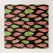 水彩紅葉：シームレスパターン ジグソーパズル (横)